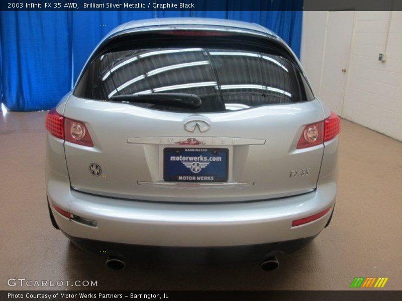 Brilliant Silver Metallic / Graphite Black 2003 Infiniti FX 35 AWD