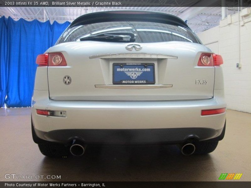 Brilliant Silver Metallic / Graphite Black 2003 Infiniti FX 35 AWD