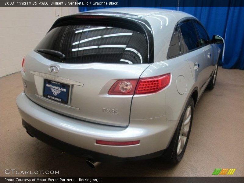 Brilliant Silver Metallic / Graphite Black 2003 Infiniti FX 35 AWD