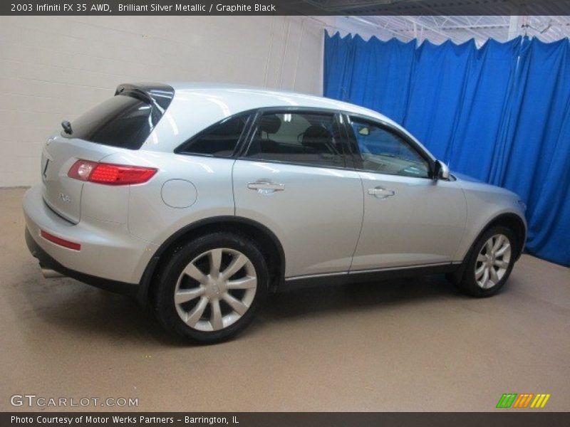Brilliant Silver Metallic / Graphite Black 2003 Infiniti FX 35 AWD