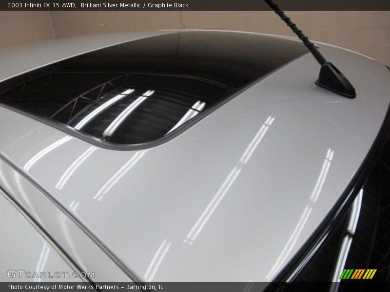 Brilliant Silver Metallic / Graphite Black 2003 Infiniti FX 35 AWD