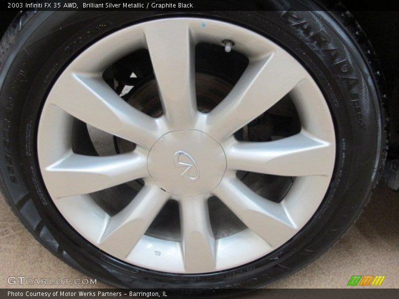 Brilliant Silver Metallic / Graphite Black 2003 Infiniti FX 35 AWD