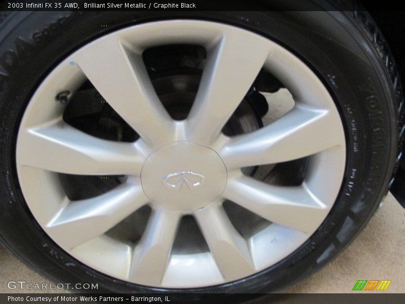 Brilliant Silver Metallic / Graphite Black 2003 Infiniti FX 35 AWD