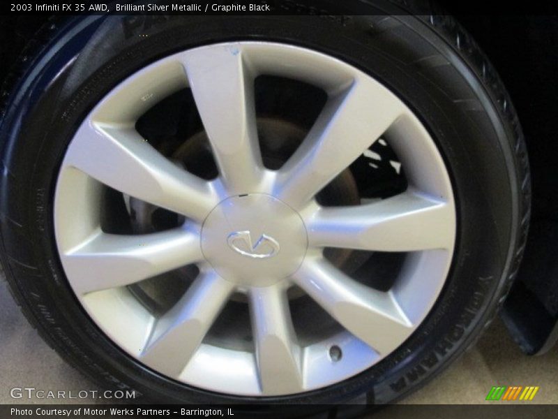 Brilliant Silver Metallic / Graphite Black 2003 Infiniti FX 35 AWD
