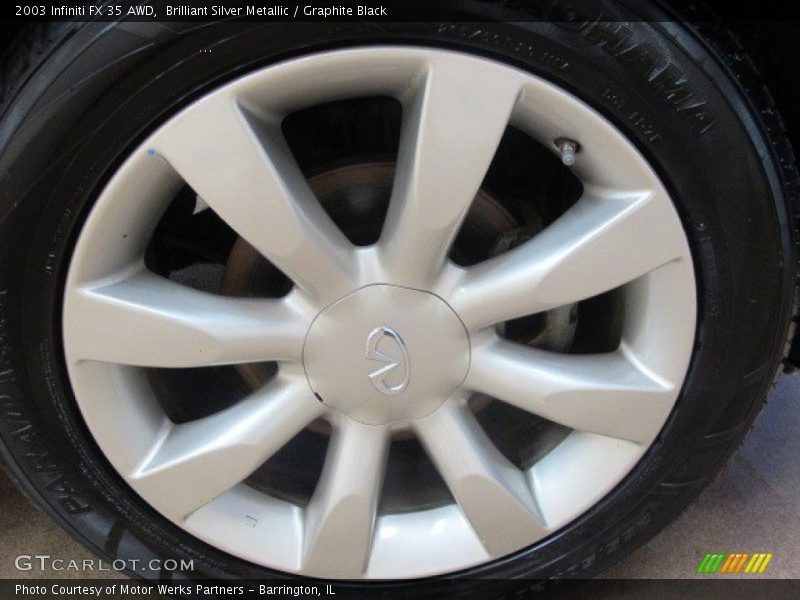 Brilliant Silver Metallic / Graphite Black 2003 Infiniti FX 35 AWD