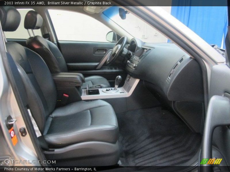 Brilliant Silver Metallic / Graphite Black 2003 Infiniti FX 35 AWD
