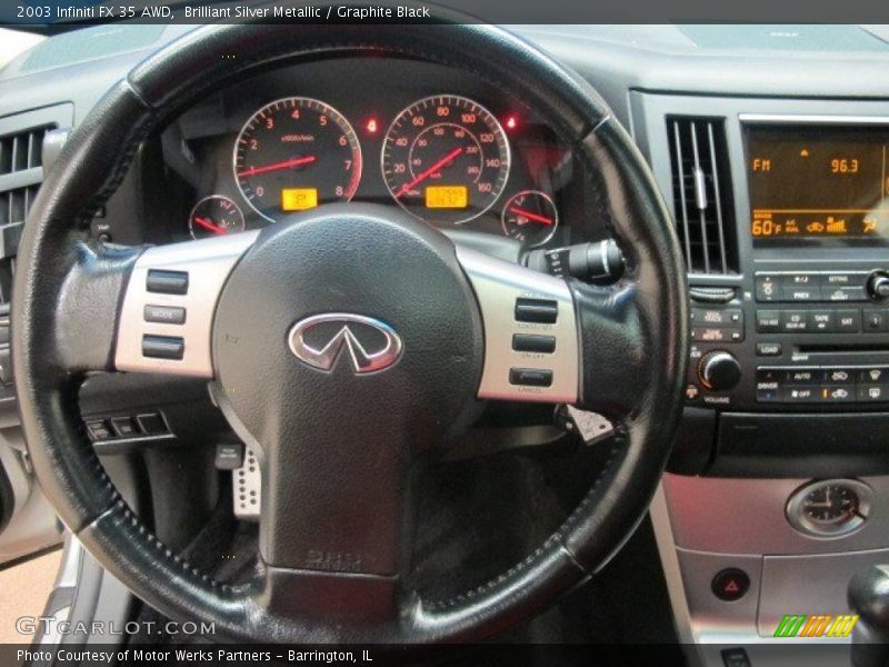 Brilliant Silver Metallic / Graphite Black 2003 Infiniti FX 35 AWD