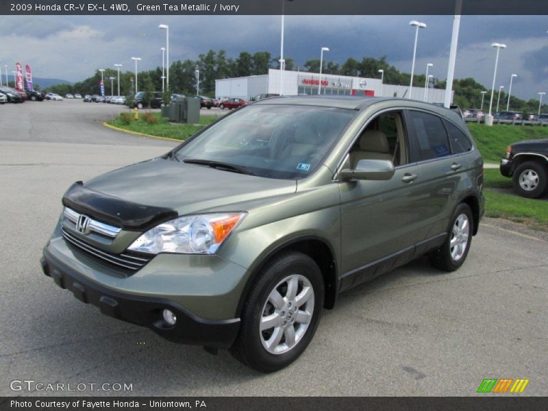 Green Tea Metallic / Ivory 2009 Honda CR-V EX-L 4WD