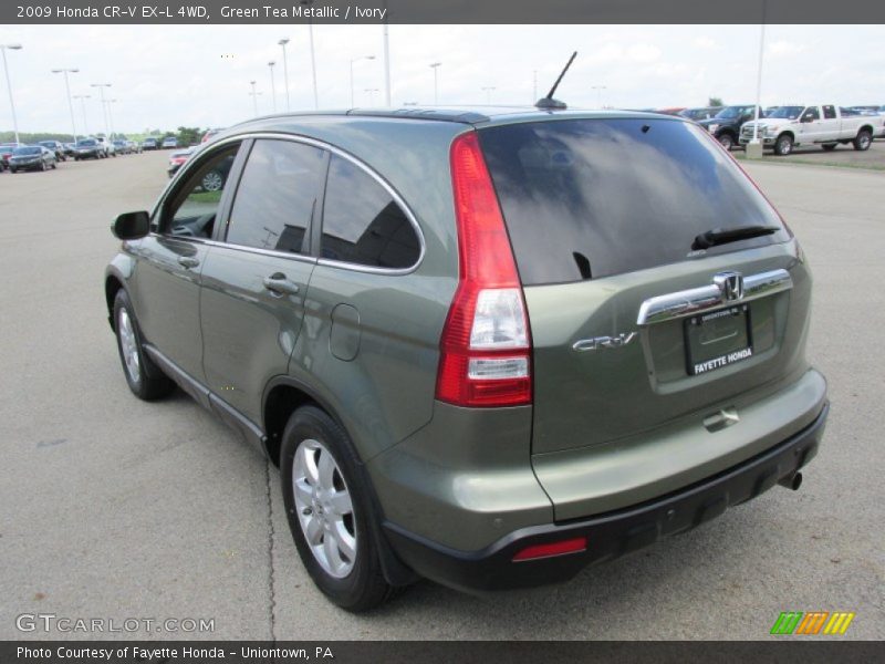 Green Tea Metallic / Ivory 2009 Honda CR-V EX-L 4WD