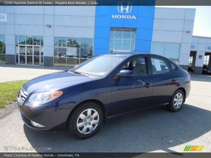 Regatta Blue Metallic / Gray 2008 Hyundai Elantra SE Sedan