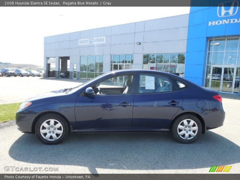 Regatta Blue Metallic / Gray 2008 Hyundai Elantra SE Sedan
