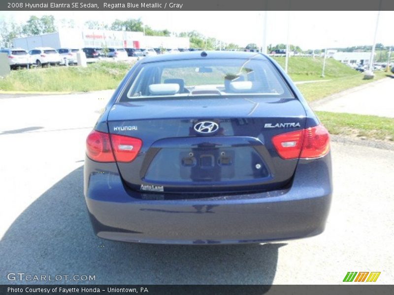 Regatta Blue Metallic / Gray 2008 Hyundai Elantra SE Sedan