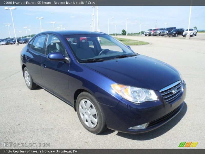 Regatta Blue Metallic / Gray 2008 Hyundai Elantra SE Sedan