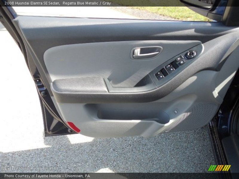Regatta Blue Metallic / Gray 2008 Hyundai Elantra SE Sedan