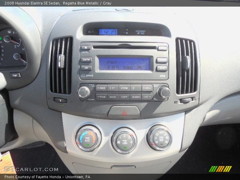 Regatta Blue Metallic / Gray 2008 Hyundai Elantra SE Sedan