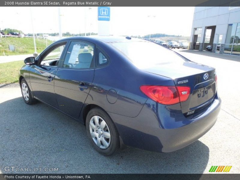 Regatta Blue Metallic / Gray 2008 Hyundai Elantra SE Sedan
