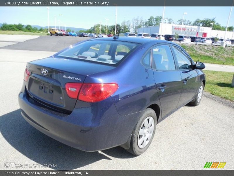 Regatta Blue Metallic / Gray 2008 Hyundai Elantra SE Sedan