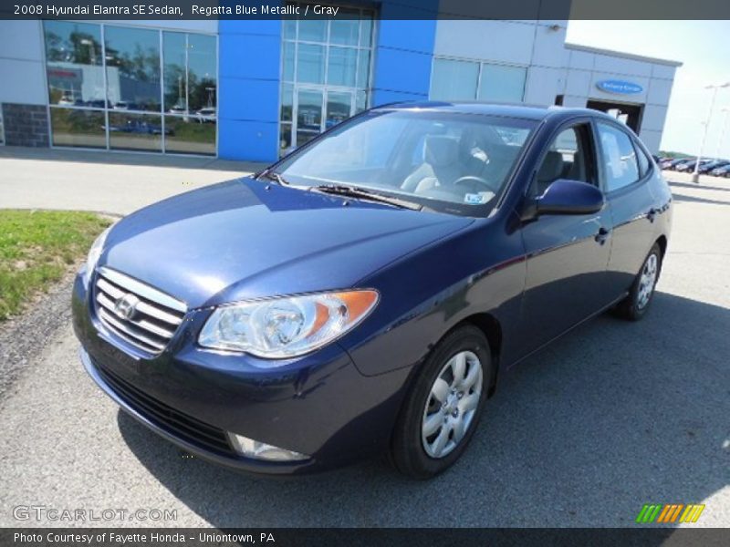 Regatta Blue Metallic / Gray 2008 Hyundai Elantra SE Sedan