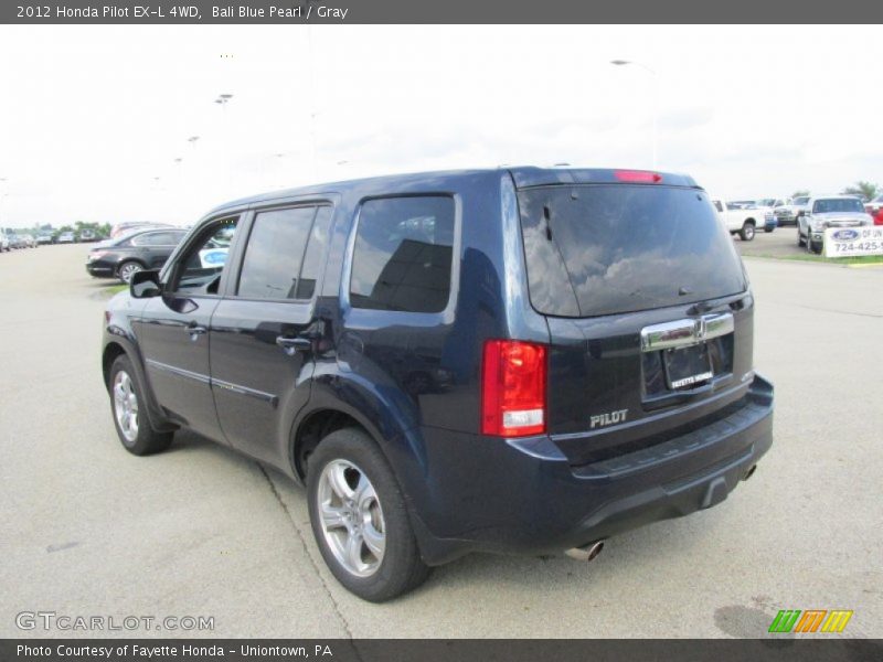 Bali Blue Pearl / Gray 2012 Honda Pilot EX-L 4WD