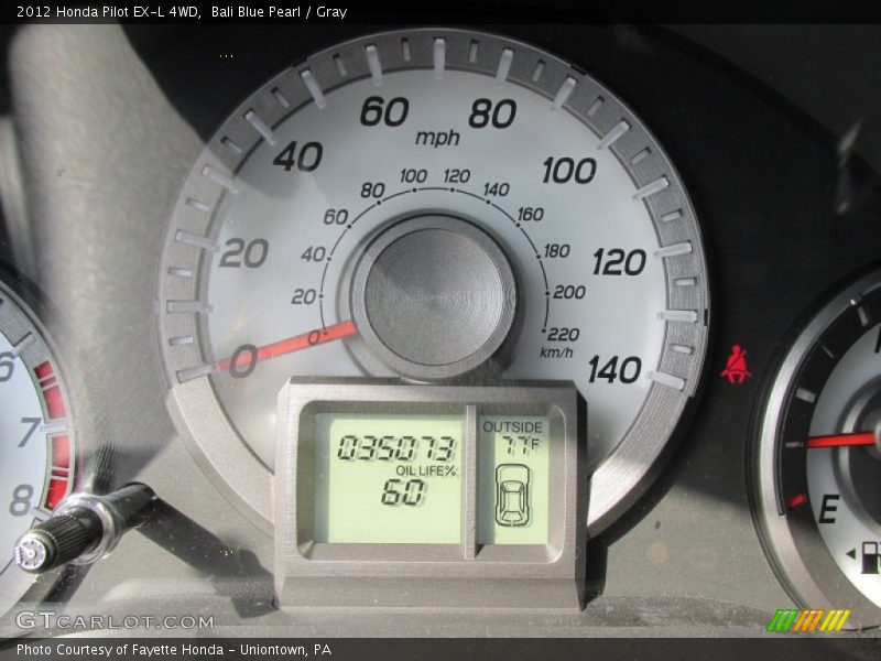 Bali Blue Pearl / Gray 2012 Honda Pilot EX-L 4WD