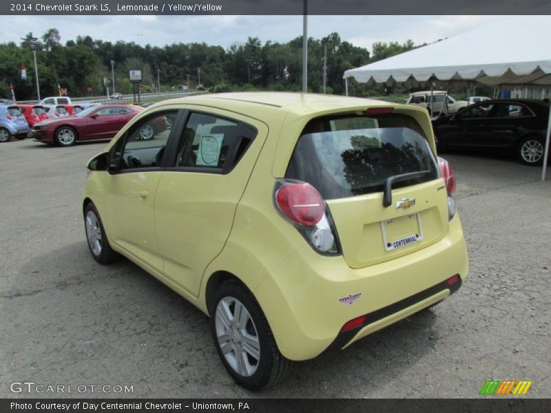 Lemonade / Yellow/Yellow 2014 Chevrolet Spark LS