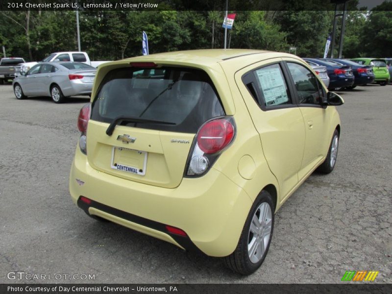 Lemonade / Yellow/Yellow 2014 Chevrolet Spark LS