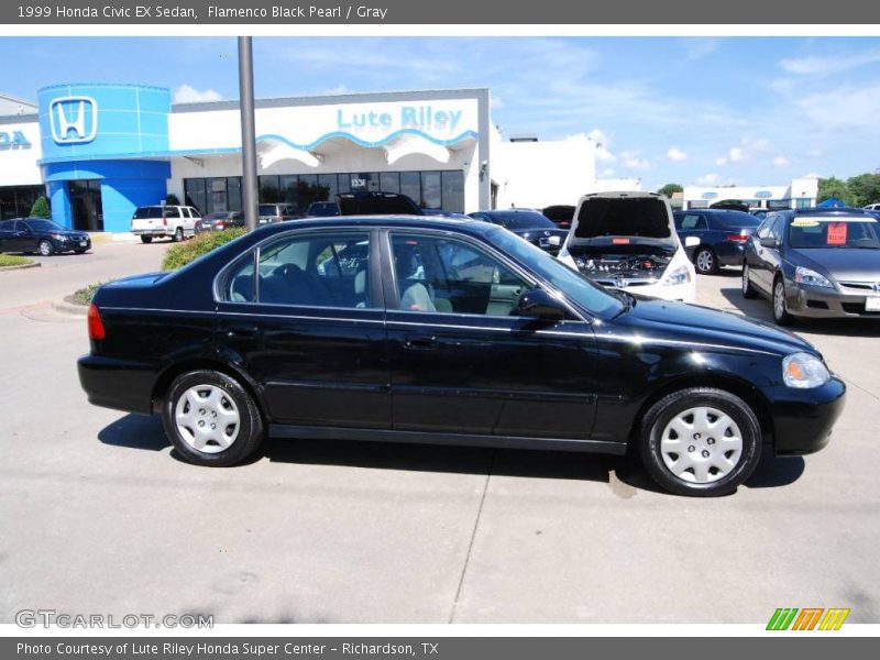 Flamenco Black Pearl / Gray 1999 Honda Civic EX Sedan