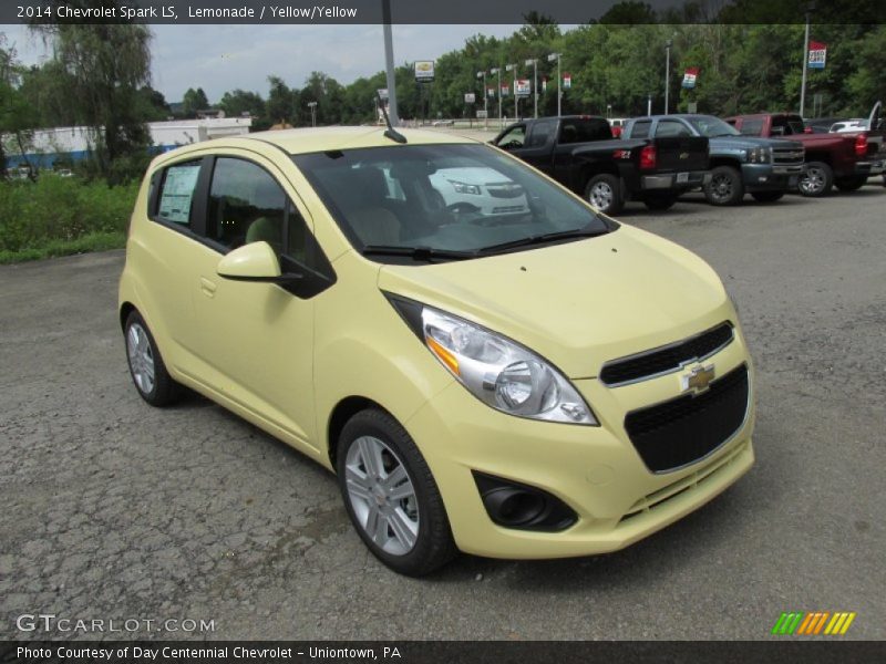 Lemonade / Yellow/Yellow 2014 Chevrolet Spark LS
