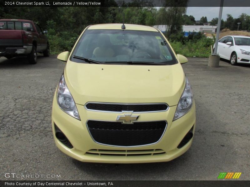Lemonade / Yellow/Yellow 2014 Chevrolet Spark LS