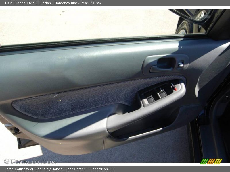 Flamenco Black Pearl / Gray 1999 Honda Civic EX Sedan