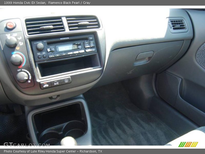 Flamenco Black Pearl / Gray 1999 Honda Civic EX Sedan