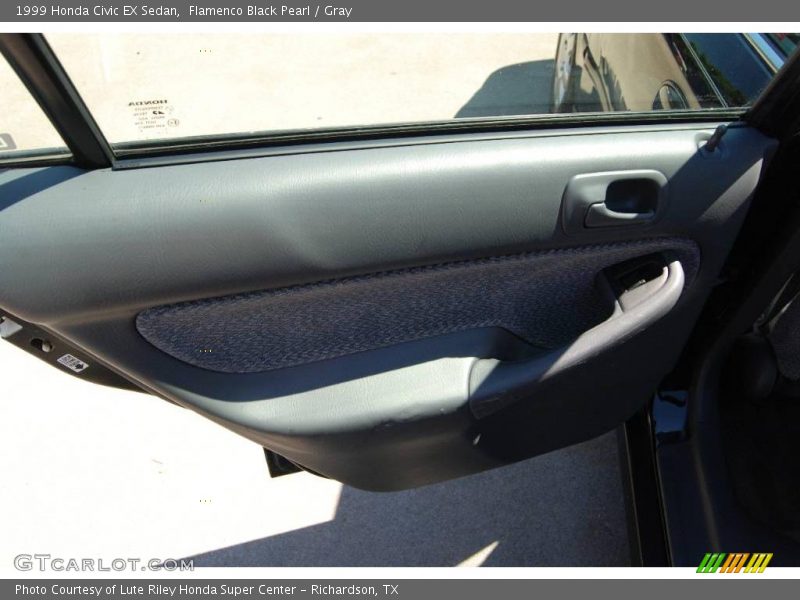 Flamenco Black Pearl / Gray 1999 Honda Civic EX Sedan