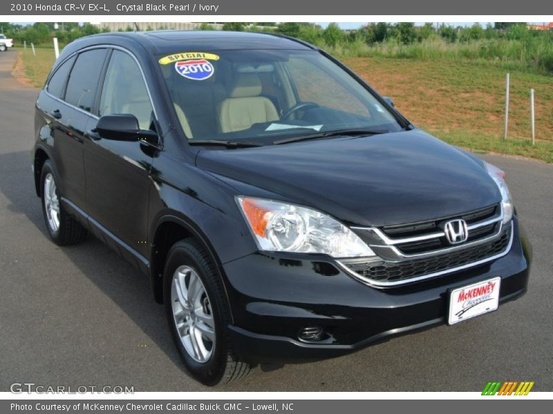 Crystal Black Pearl / Ivory 2010 Honda CR-V EX-L