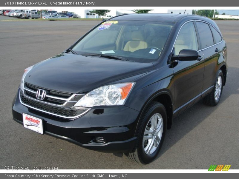 Crystal Black Pearl / Ivory 2010 Honda CR-V EX-L