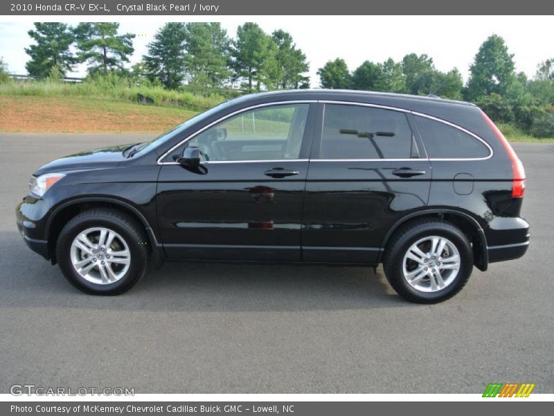Crystal Black Pearl / Ivory 2010 Honda CR-V EX-L