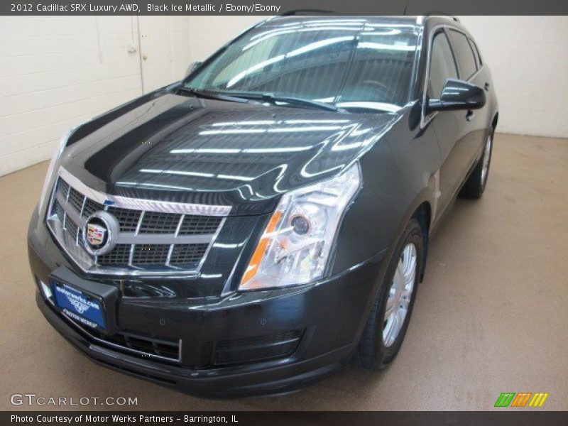 Black Ice Metallic / Ebony/Ebony 2012 Cadillac SRX Luxury AWD