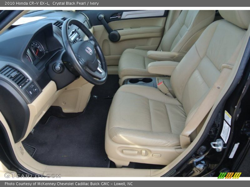 Crystal Black Pearl / Ivory 2010 Honda CR-V EX-L