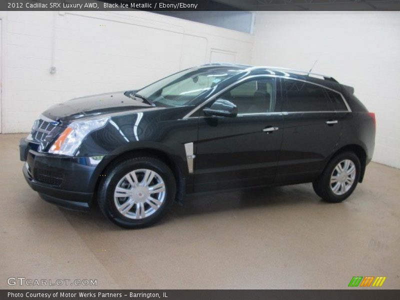 Black Ice Metallic / Ebony/Ebony 2012 Cadillac SRX Luxury AWD