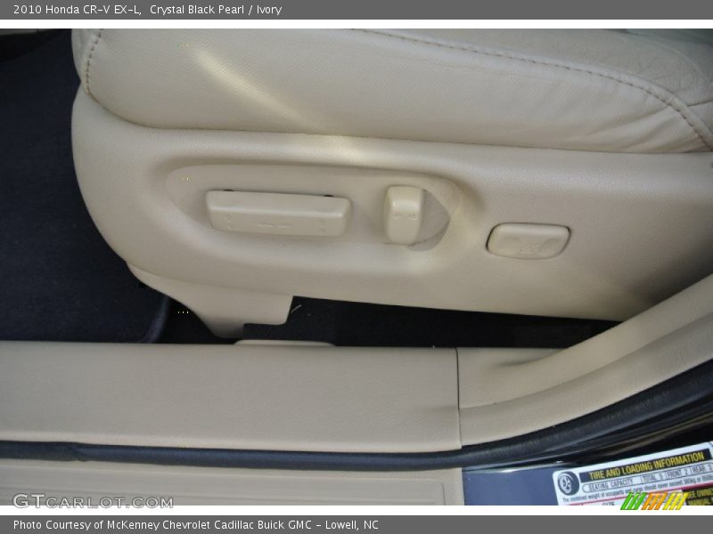 Crystal Black Pearl / Ivory 2010 Honda CR-V EX-L