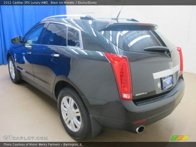 Black Ice Metallic / Ebony/Ebony 2012 Cadillac SRX Luxury AWD