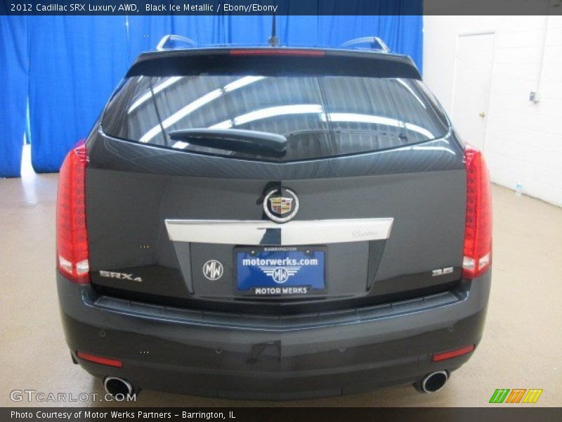 Black Ice Metallic / Ebony/Ebony 2012 Cadillac SRX Luxury AWD