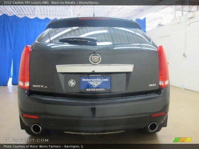 Black Ice Metallic / Ebony/Ebony 2012 Cadillac SRX Luxury AWD
