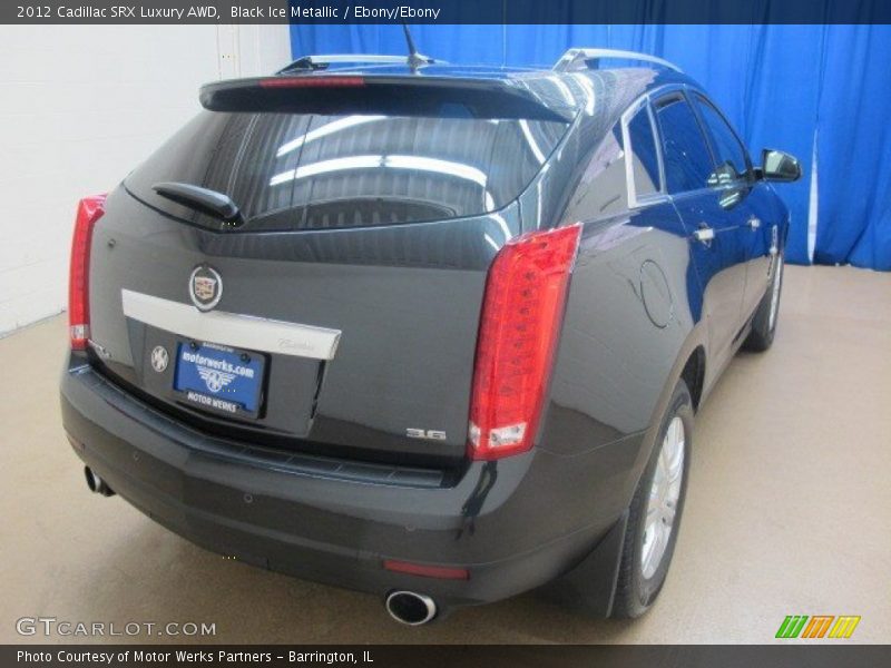 Black Ice Metallic / Ebony/Ebony 2012 Cadillac SRX Luxury AWD