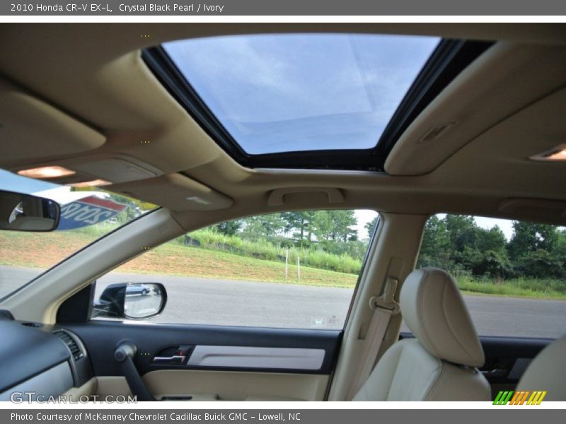 Crystal Black Pearl / Ivory 2010 Honda CR-V EX-L