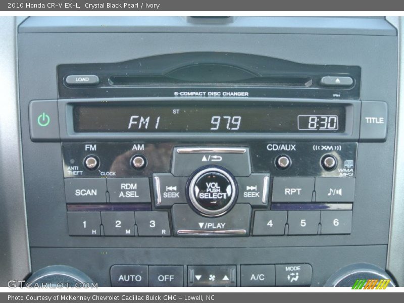 Crystal Black Pearl / Ivory 2010 Honda CR-V EX-L