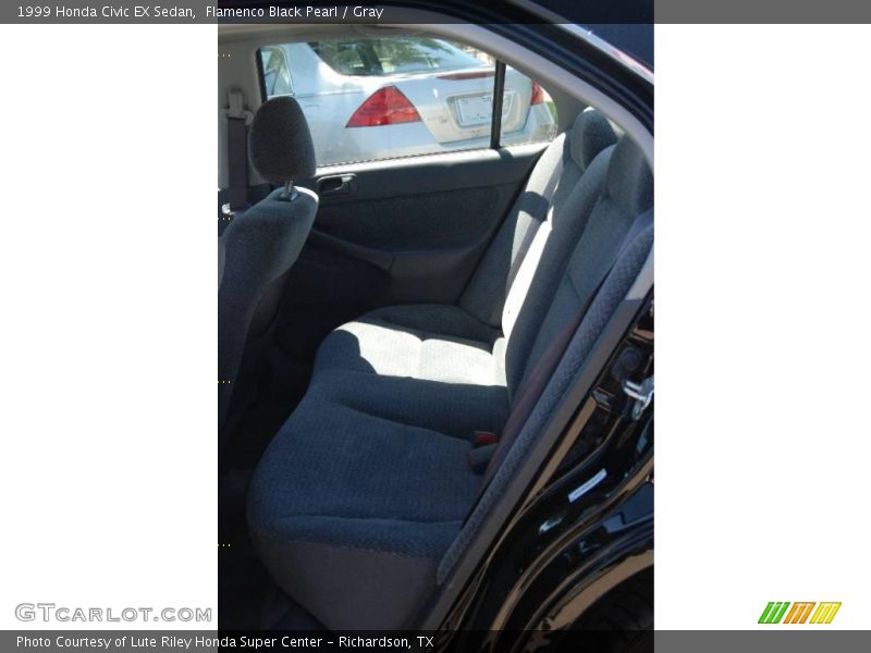 Flamenco Black Pearl / Gray 1999 Honda Civic EX Sedan
