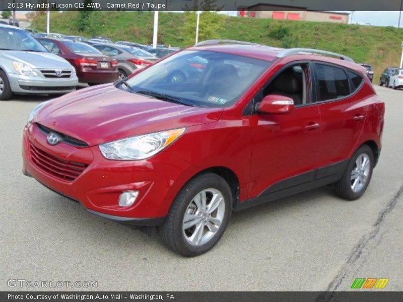 Garnet Red / Taupe 2013 Hyundai Tucson GLS AWD