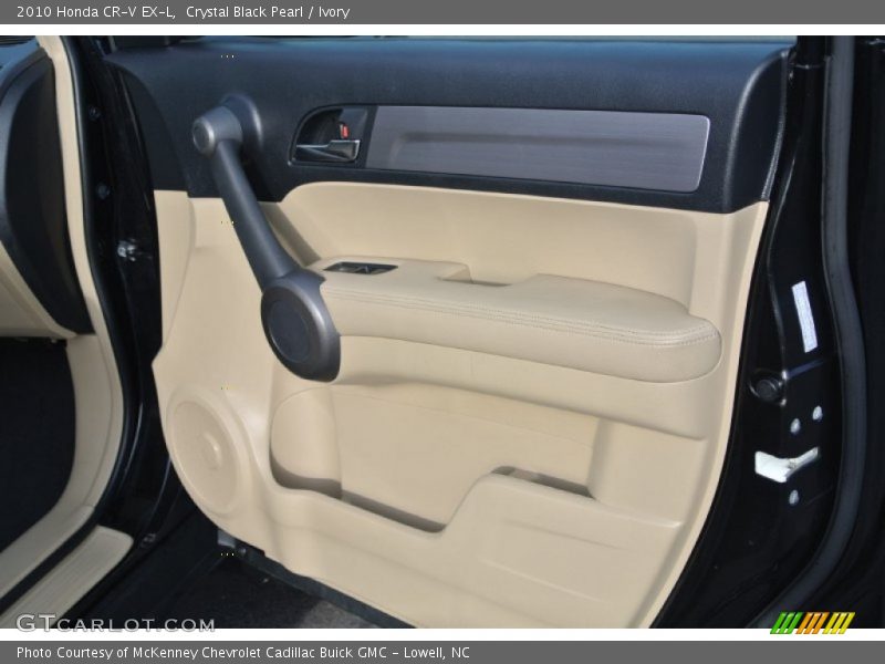 Crystal Black Pearl / Ivory 2010 Honda CR-V EX-L