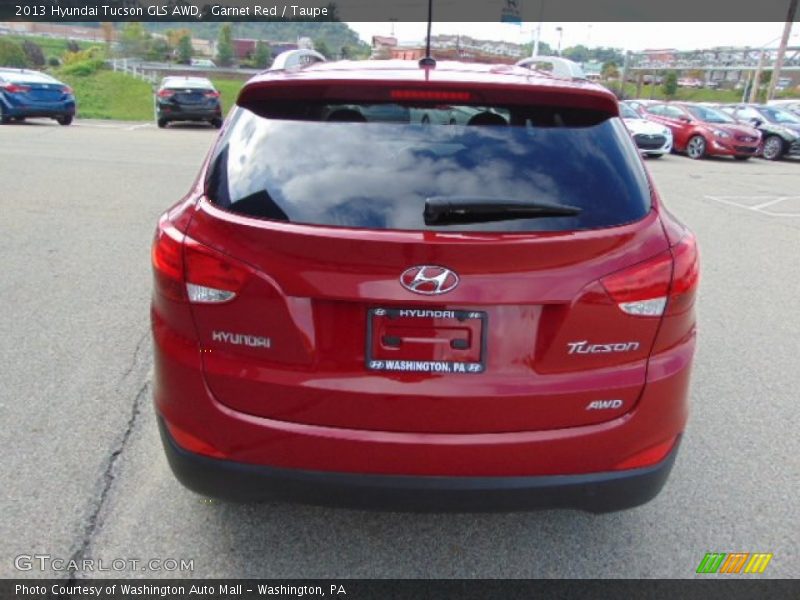 Garnet Red / Taupe 2013 Hyundai Tucson GLS AWD