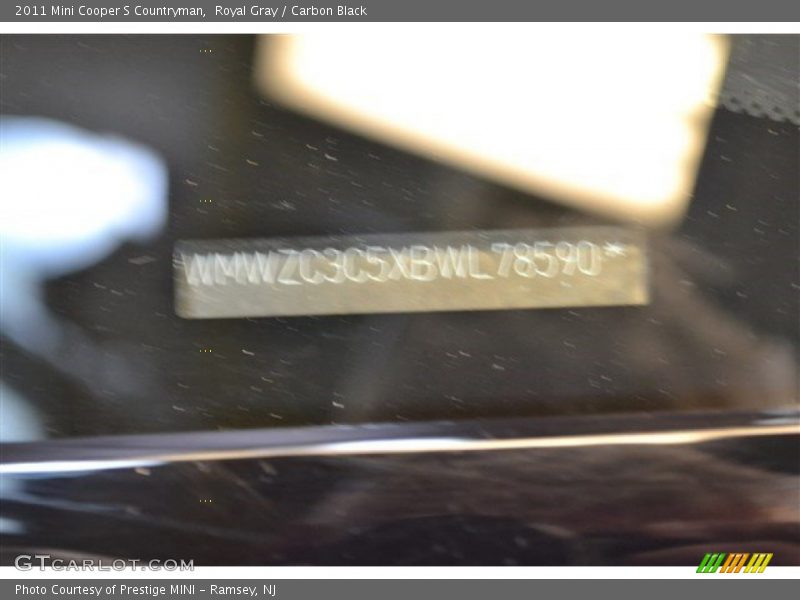 Royal Gray / Carbon Black 2011 Mini Cooper S Countryman